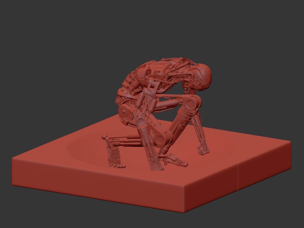 Terminator T800 T2 Arrival 3D print model_30