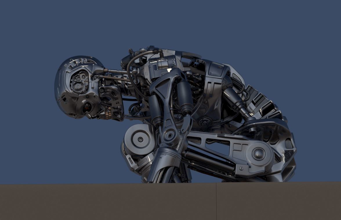 Terminator T800 T2 Arrival 3D print model_44