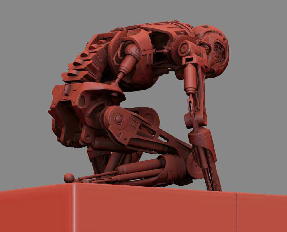 Terminator T800 T2 Arrival 3D print model_12