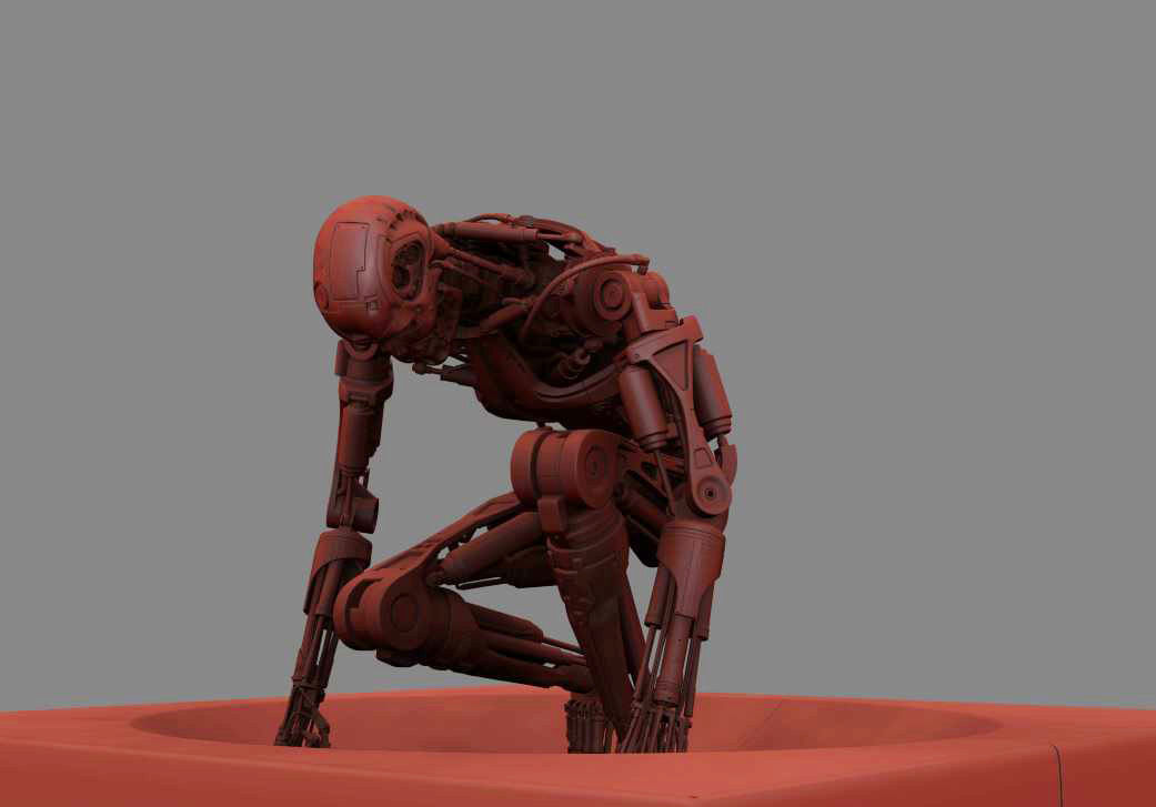 Terminator T800 T2 Arrival 3D print model_16