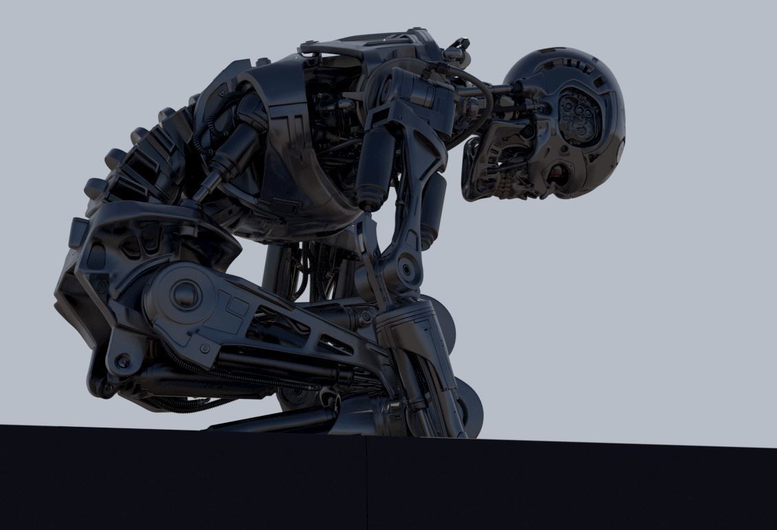 Terminator T800 T2 Arrival 3D print model_42