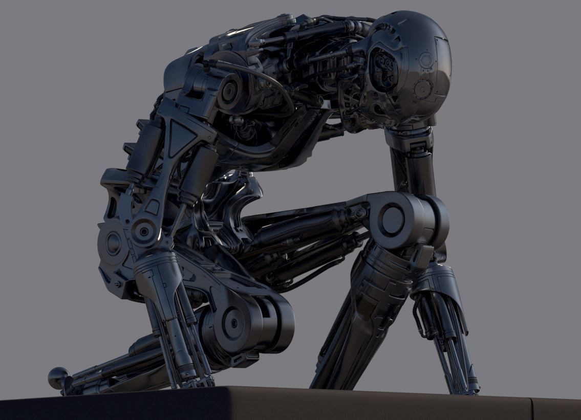 Terminator T800 T2 Arrival 3D print model_43