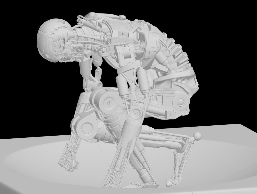 Terminator T800 T2 Arrival 3D print model_34