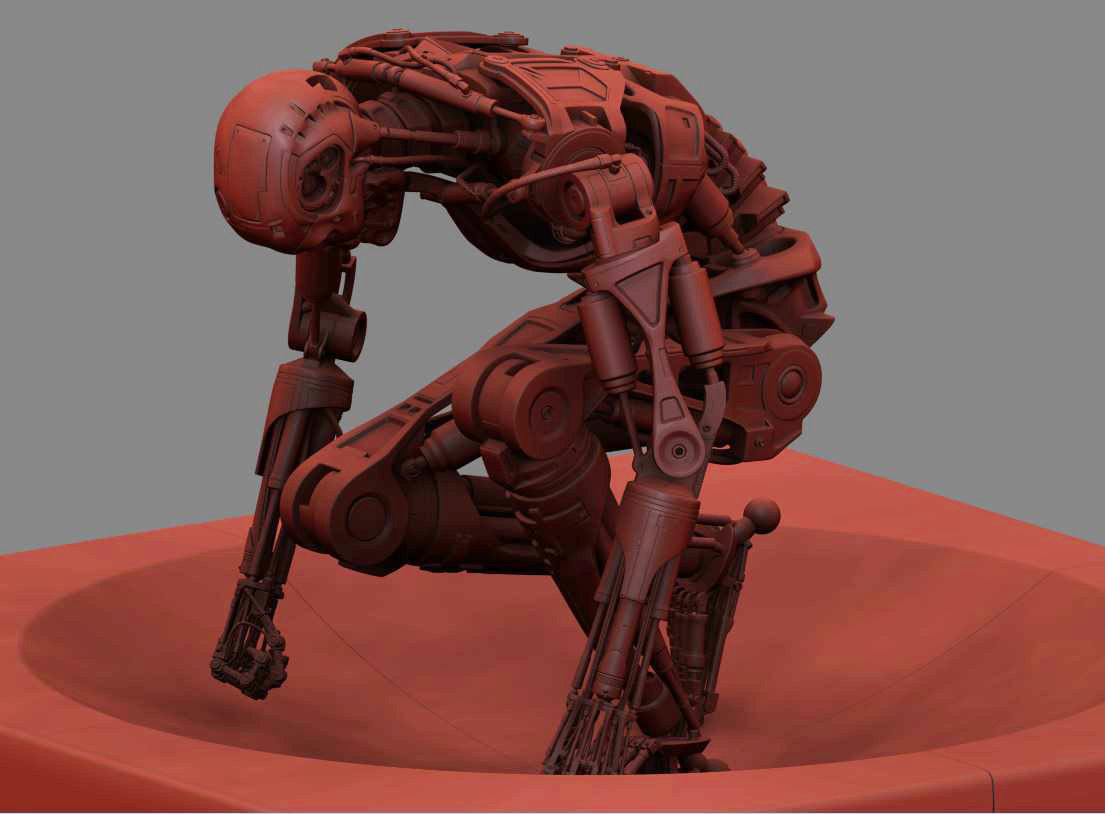 Terminator T800 T2 Arrival 3D print model_5