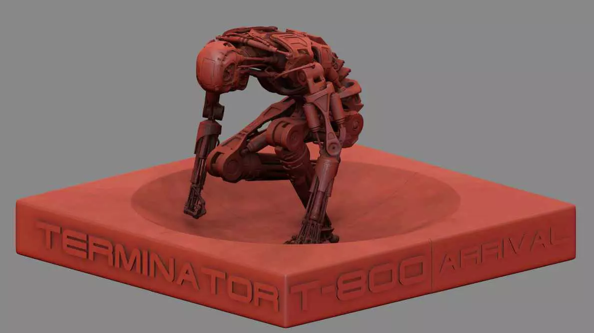 Terminator T800 T2 Arrival 3D print model_0