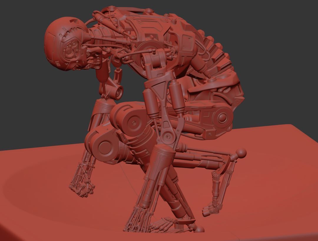 Terminator T800 T2 Arrival 3D print model_20