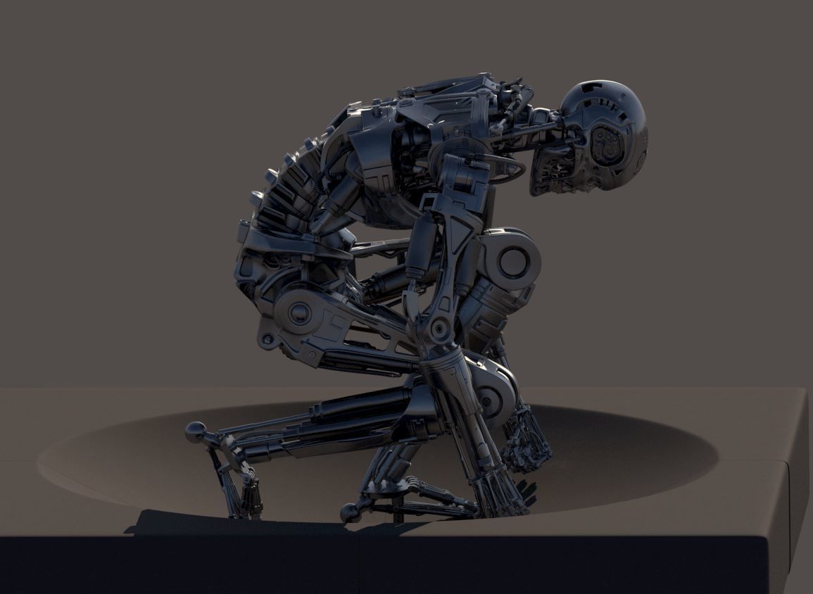 Terminator T800 T2 Arrival 3D print model_39