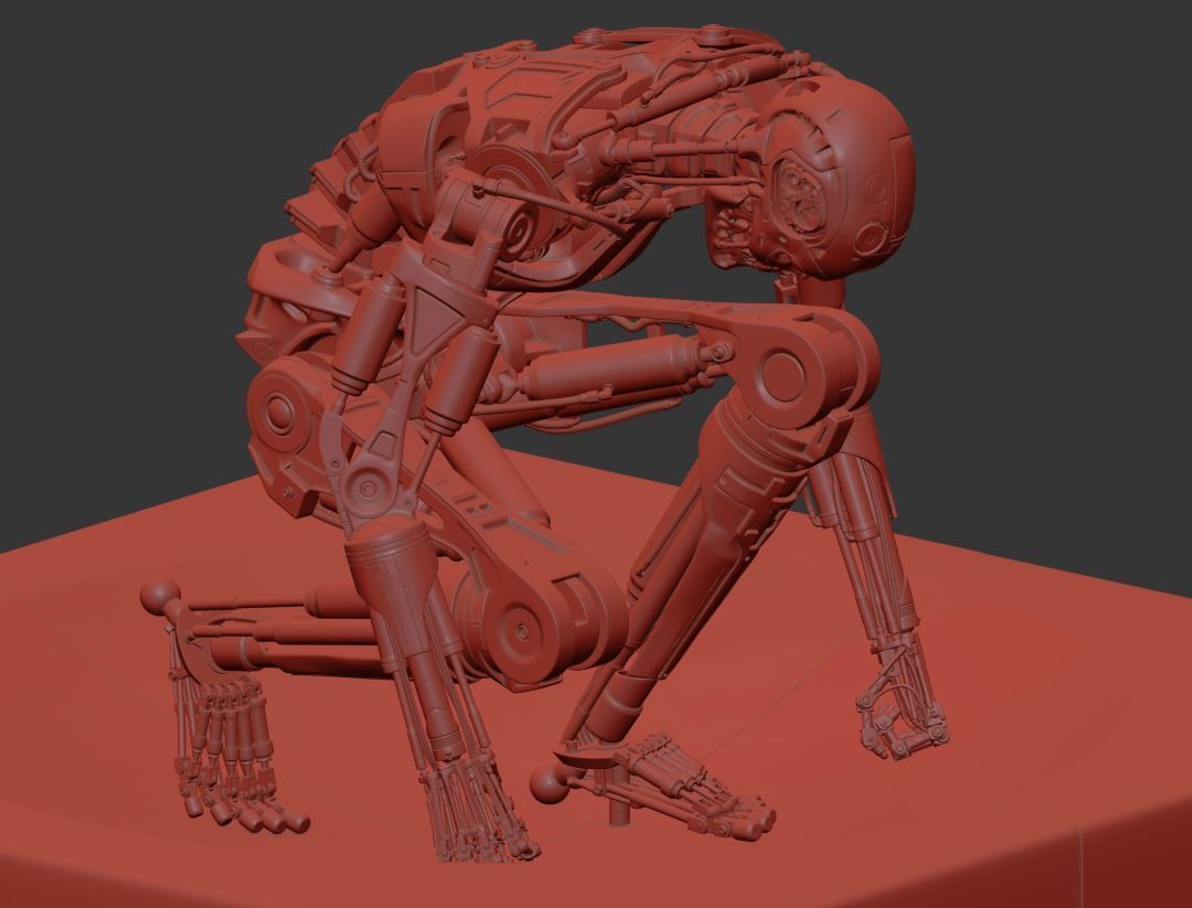 Terminator T800 T2 Arrival 3D print model_23