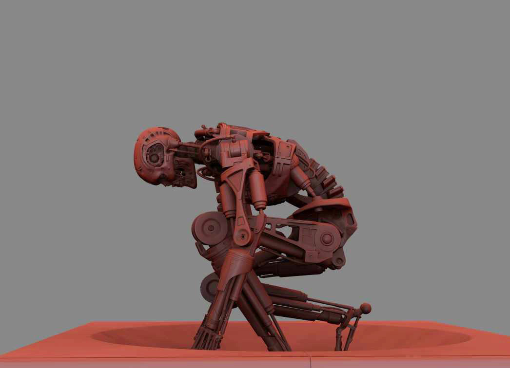 Terminator T800 T2 Arrival 3D print model_15