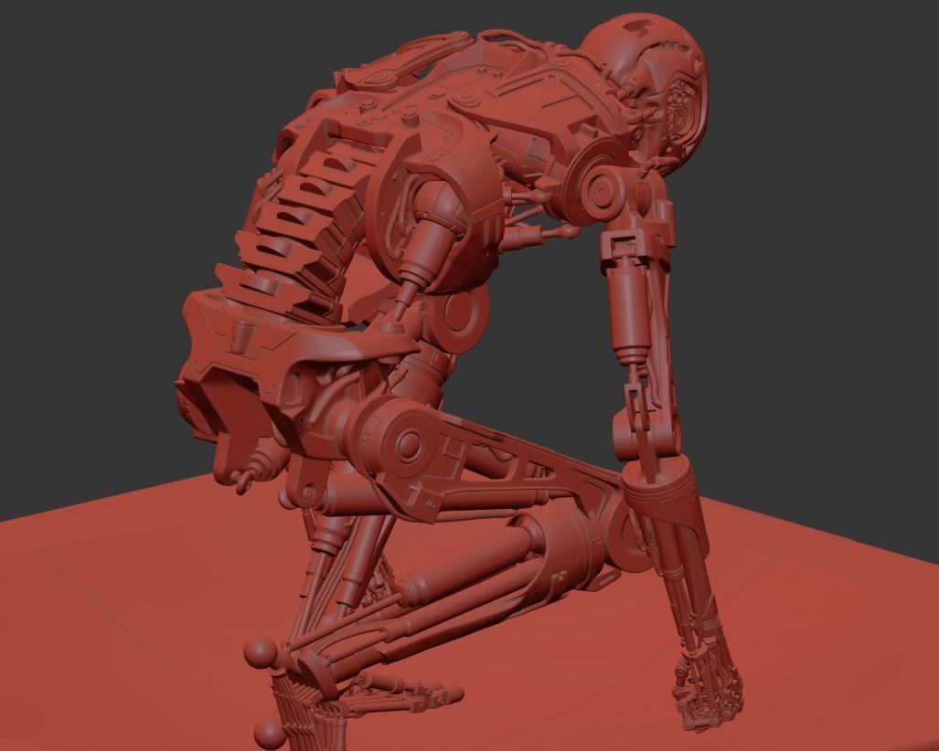 Terminator T800 T2 Arrival 3D print model_22