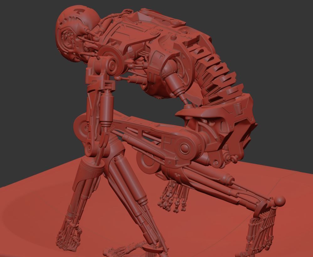 Terminator T800 T2 Arrival 3D print model_21