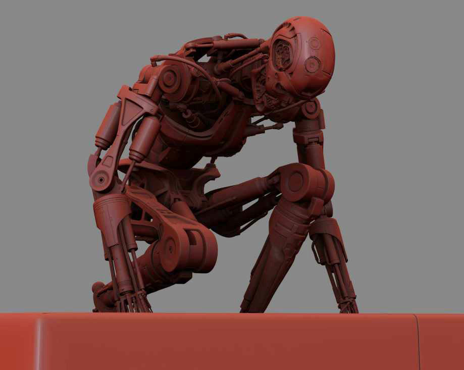 Terminator T800 T2 Arrival 3D print model_6