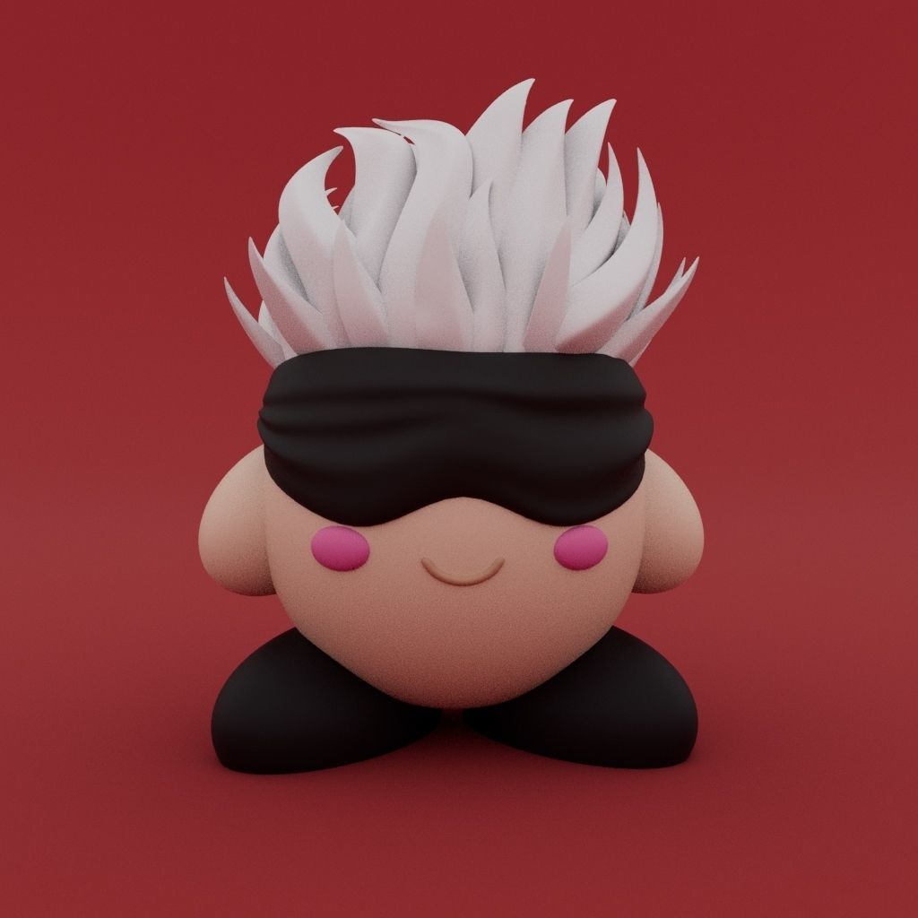 Kirby X Satoru Gojo 3D print model_1