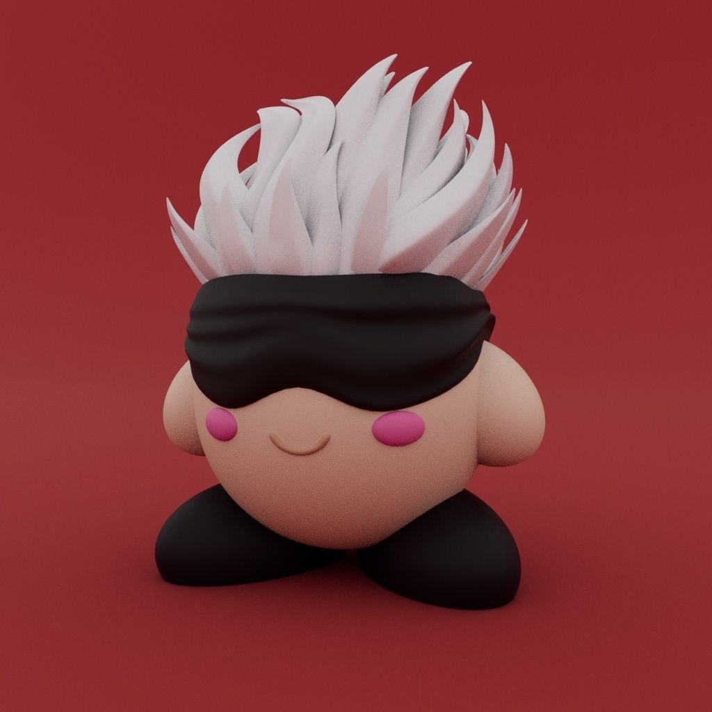 Kirby X Satoru Gojo 3D print model_2