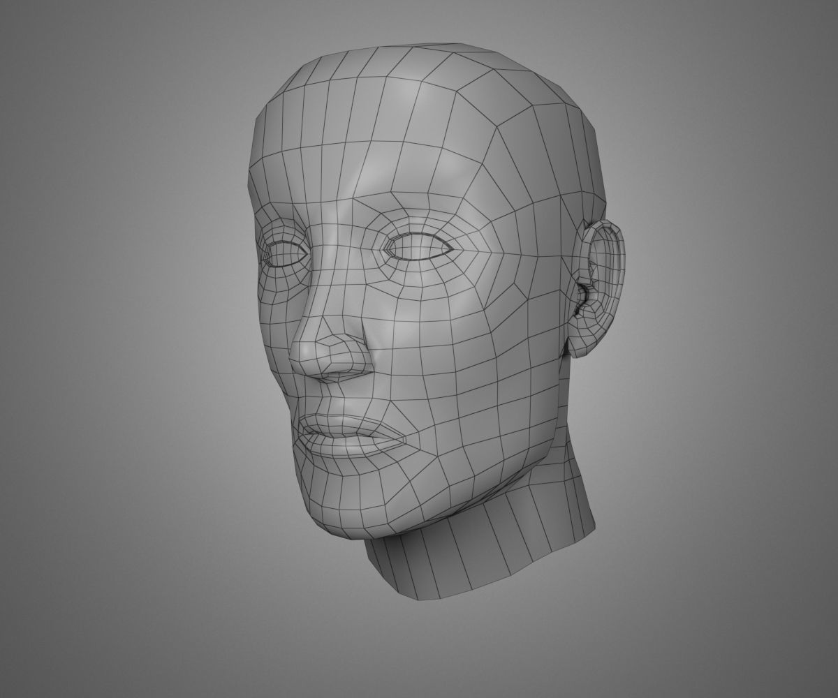 3D model Male Head 3d Model VR / AR / low-poly | CGTrader