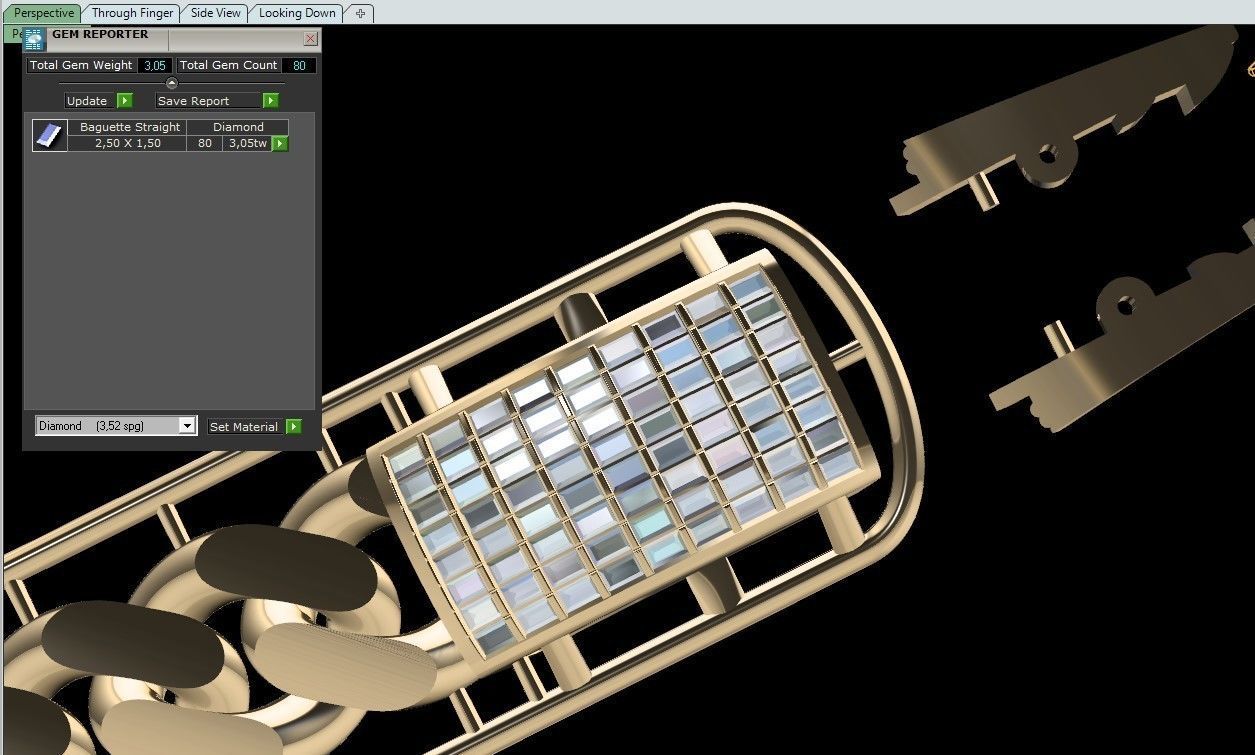 bracalet gurmet cuban zincir  3D model_1