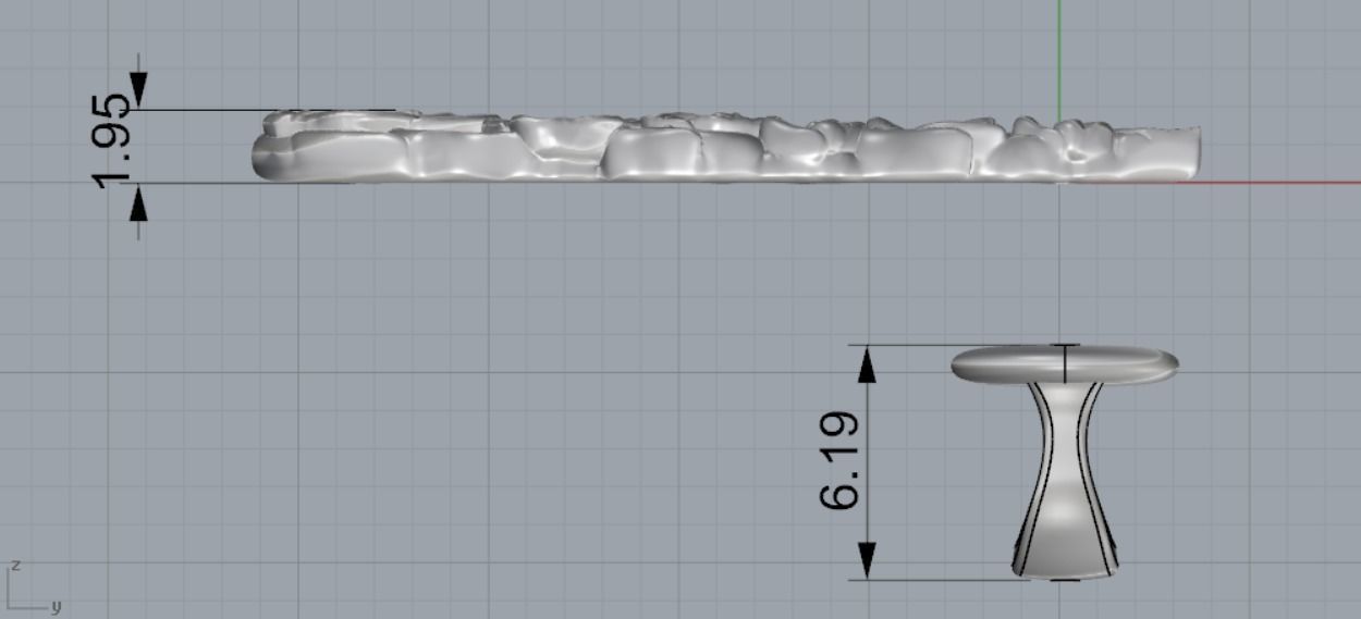 rose earrings 3D print model_5