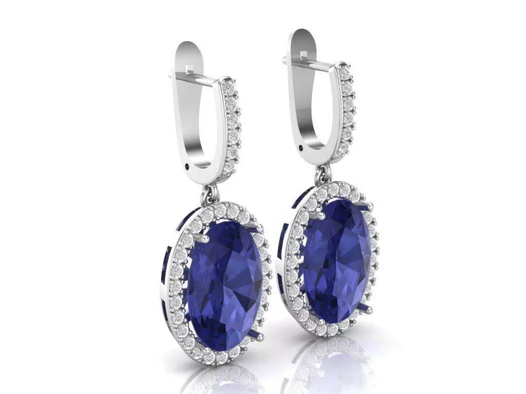 earrings 3D print model_0