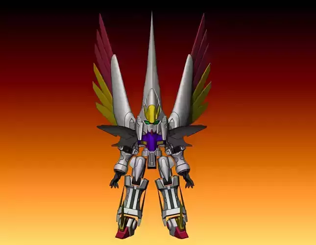 Bee style SD Heaven Sword - Raven Gundam 3D print model