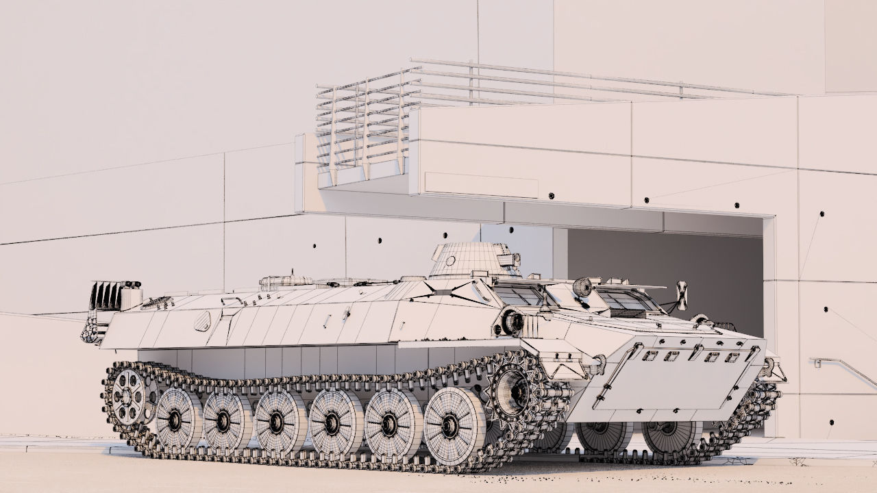 MTLB apc 3D model_35