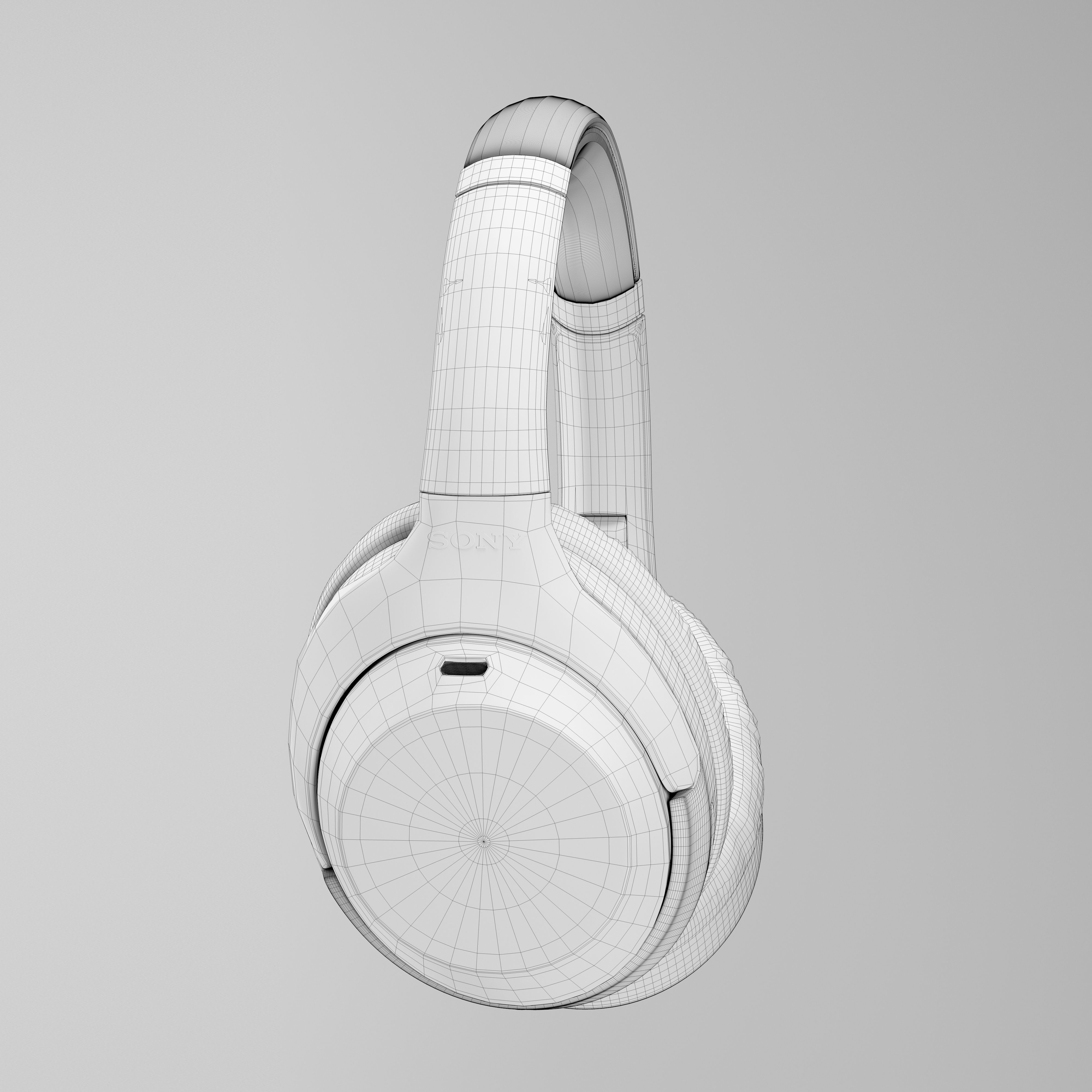 Sony Headphones WH 1000X M3 3D model_11