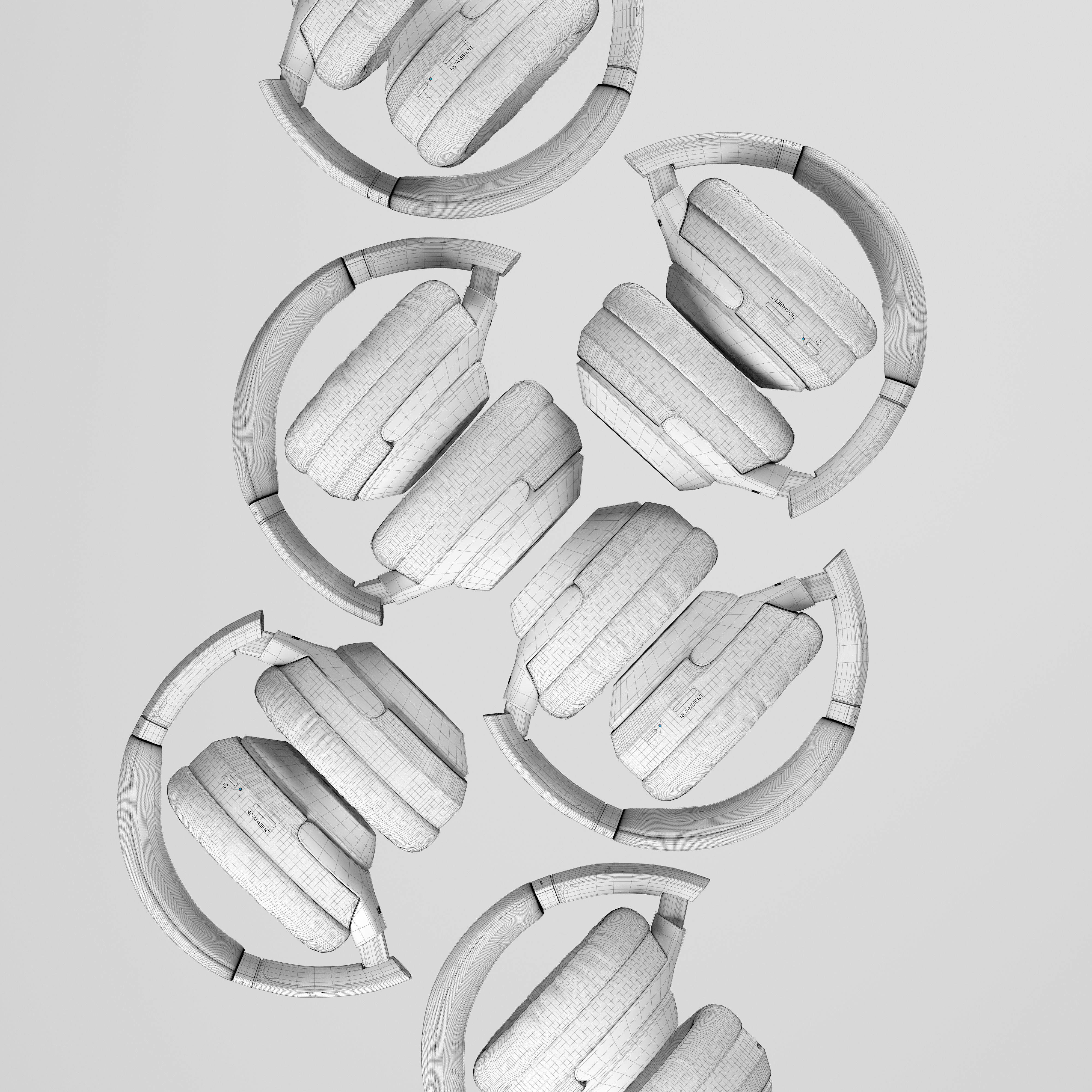 Sony Headphones WH 1000X M3 3D model_9