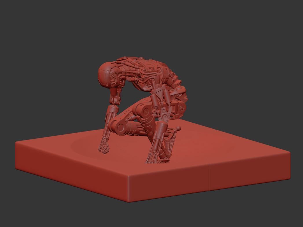 Terminator T800 T2 Arrival High Detal 3D print model_18