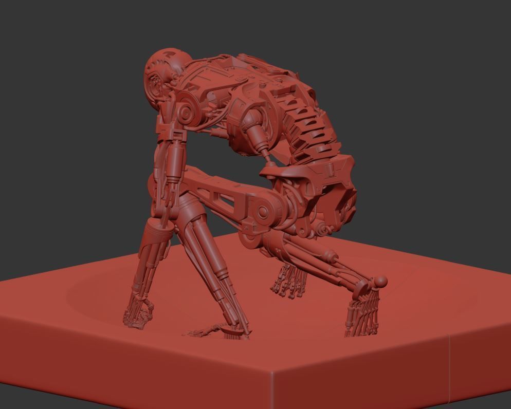 Terminator T800 T2 Arrival High Detal 3D print model_19