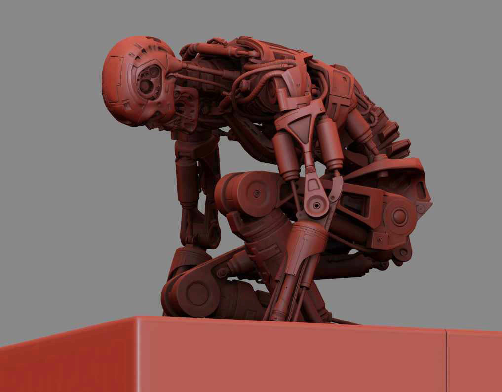 Terminator T800 T2 Arrival High Detal 3D print model_12