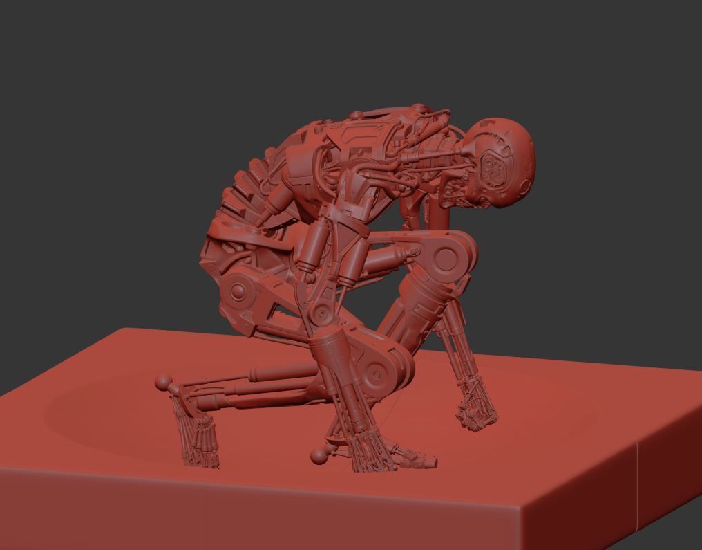 Terminator T800 T2 Arrival High Detal 3D print model_22