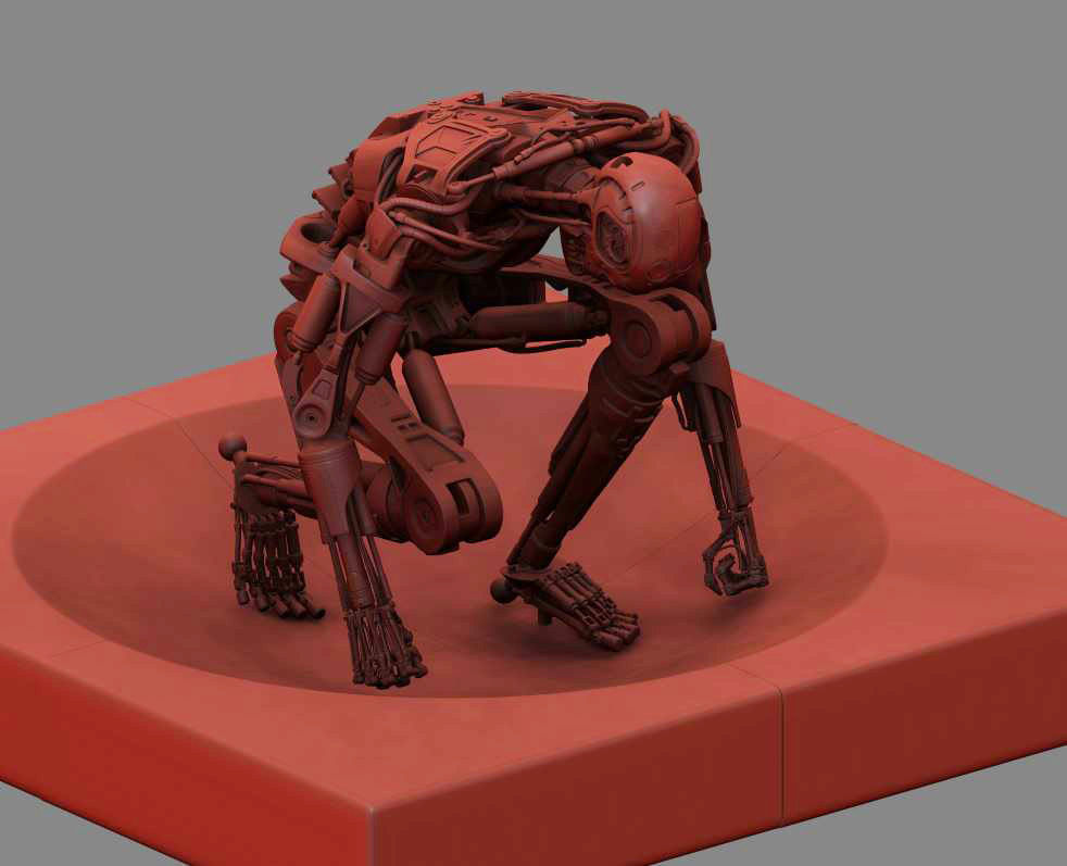 Terminator T800 T2 Arrival High Detal 3D print model_7