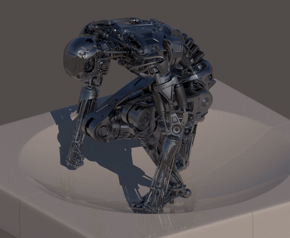 Terminator T800 T2 Arrival High Detal 3D print model_30