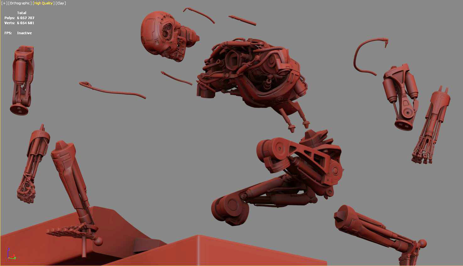 Terminator T800 T2 Arrival High Detal 3D print model_5