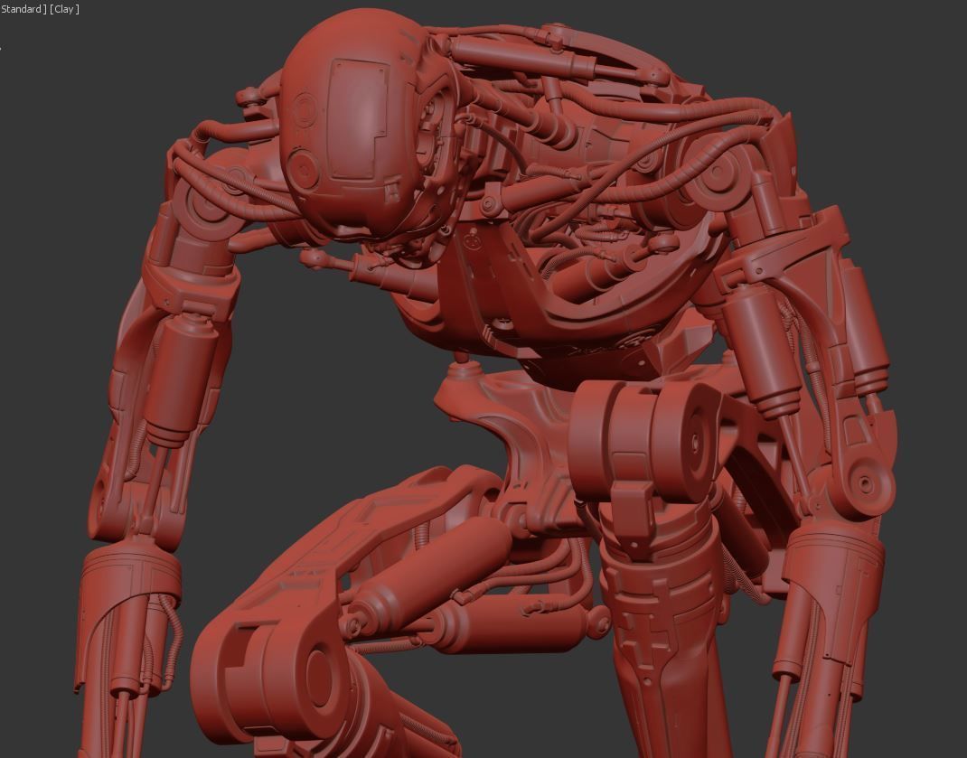 Terminator T800 T2 Arrival High Detal 3D print model_25