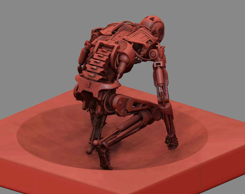 Terminator T800 T2 Arrival High Detal 3D print model_9