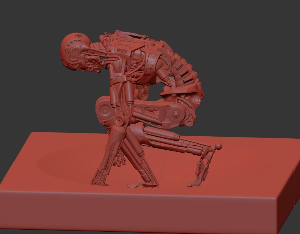 Terminator T800 T2 Arrival High Detal 3D print model_15