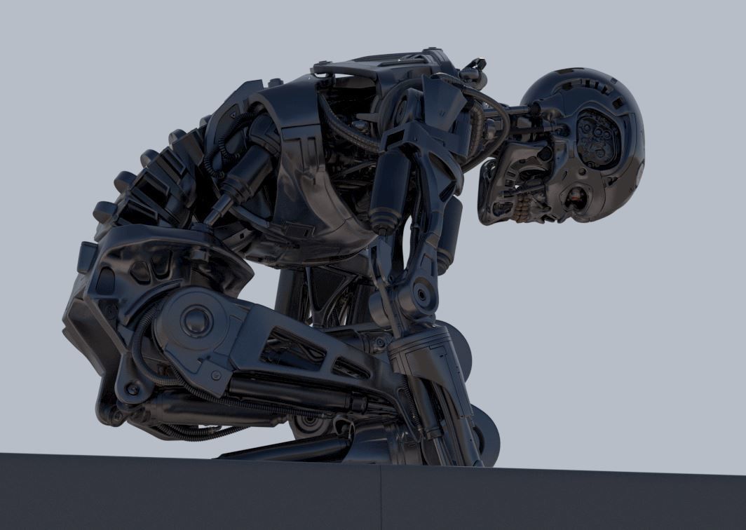 Terminator T800 T2 Arrival High Detal 3D print model_29