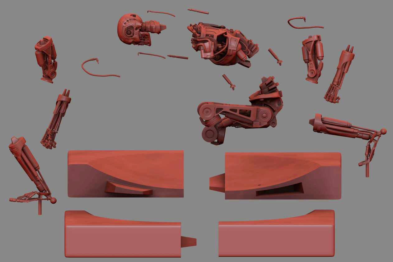 Terminator T800 T2 Arrival High Detal 3D print model_4