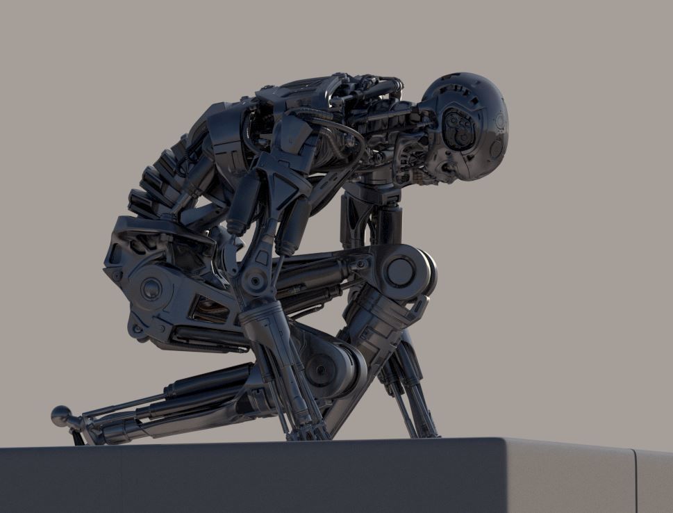 Terminator T800 T2 Arrival High Detal 3D print model_27