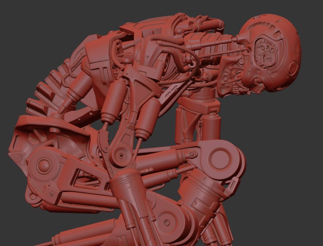 Terminator T800 T2 Arrival High Detal 3D print model_24