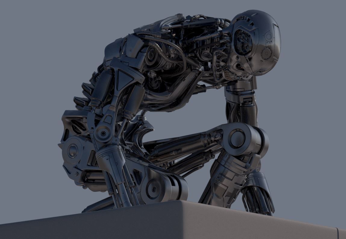 Terminator T800 T2 Arrival High Detal 3D print model_26