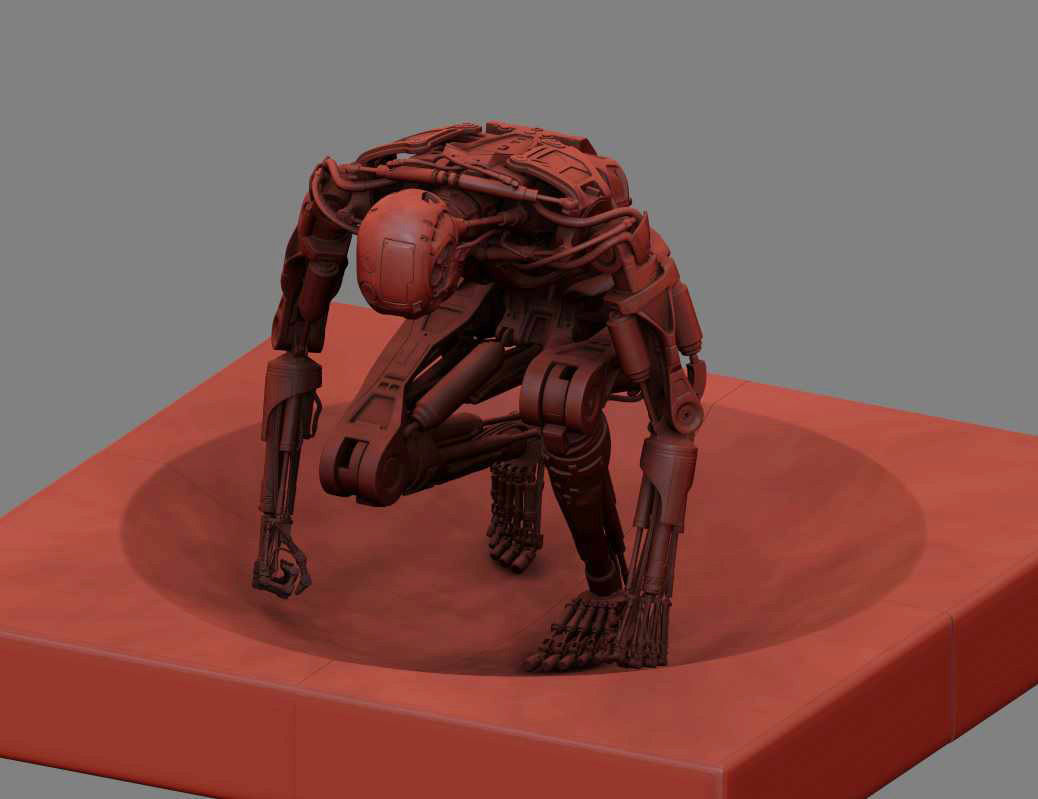 Terminator T800 T2 Arrival High Detal 3D print model_2