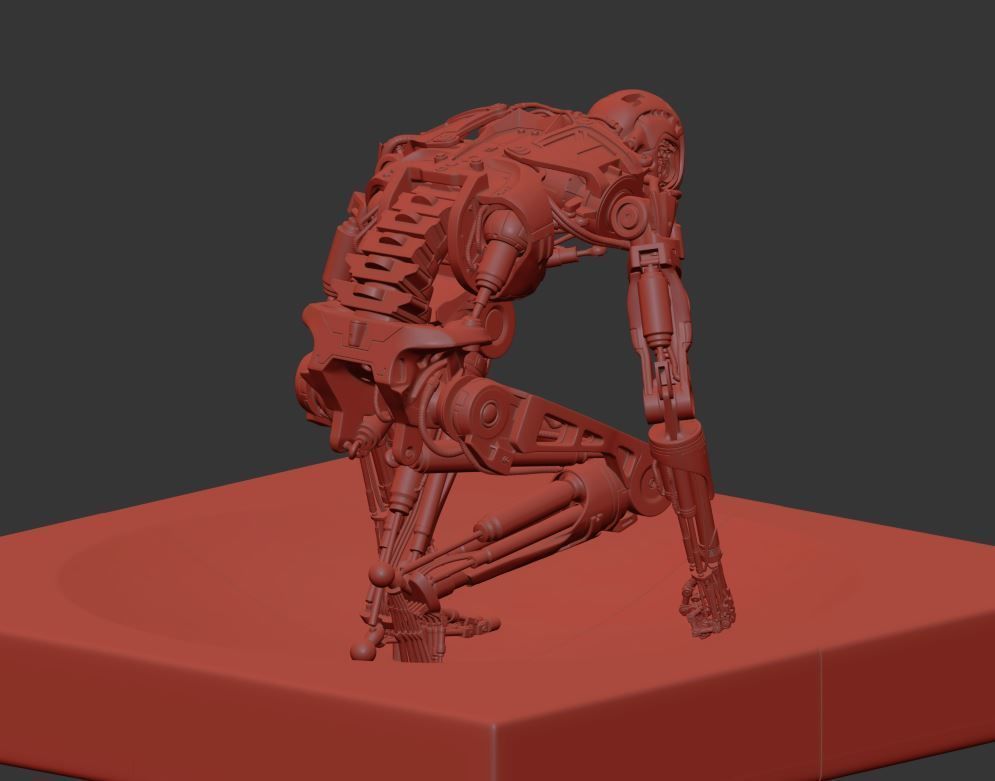 Terminator T800 T2 Arrival High Detal 3D print model_21