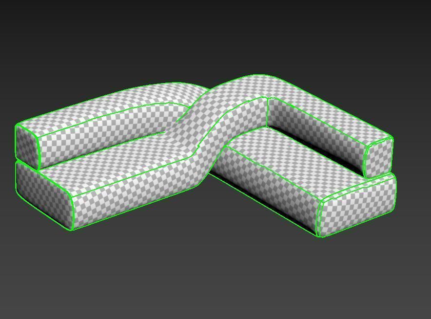 Twist Sofa 3D model_3