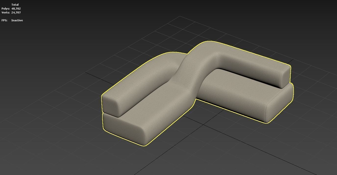 Twist Sofa 3D model_1