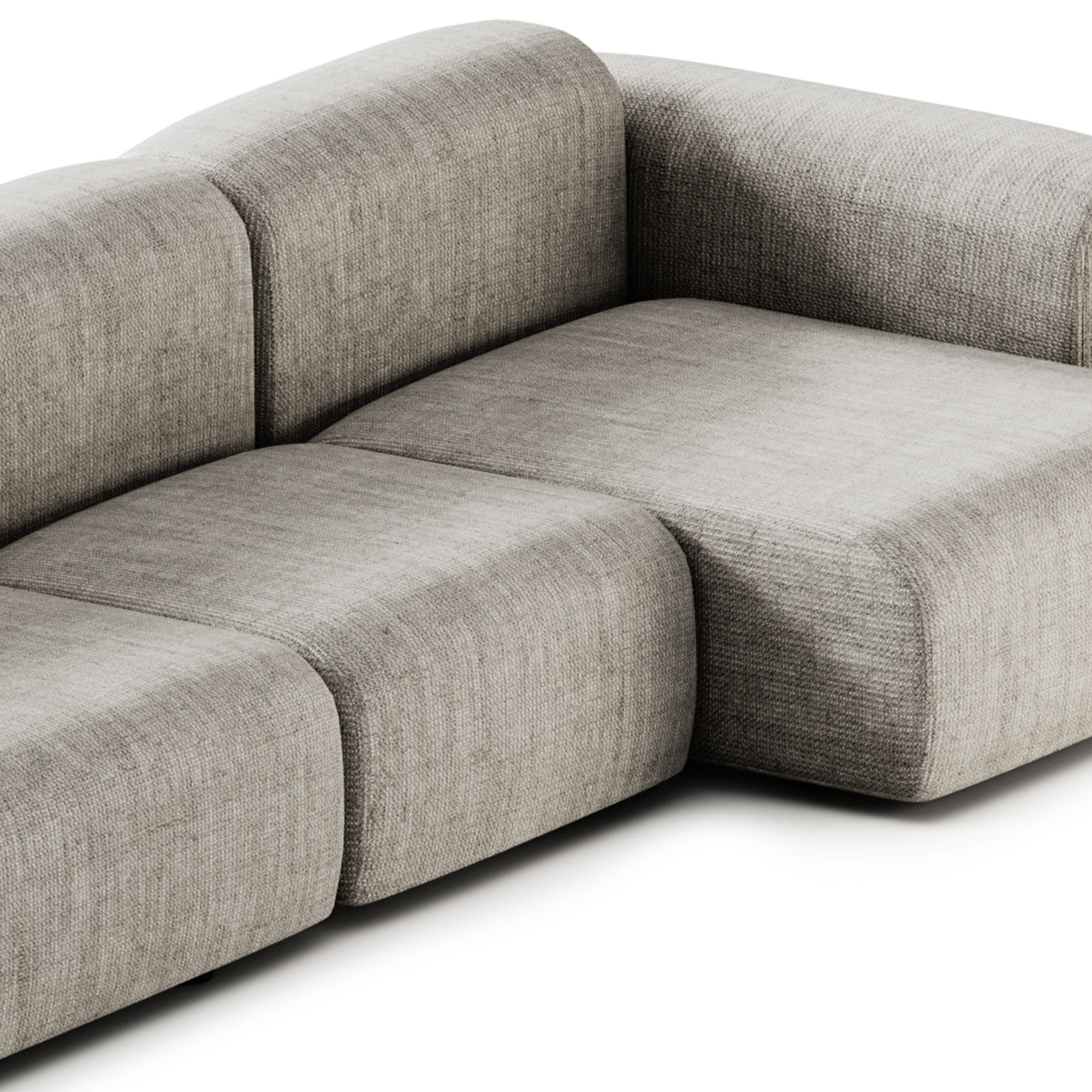 Hay Mags Soft Sofa 3 Seater Combination 3D model_1