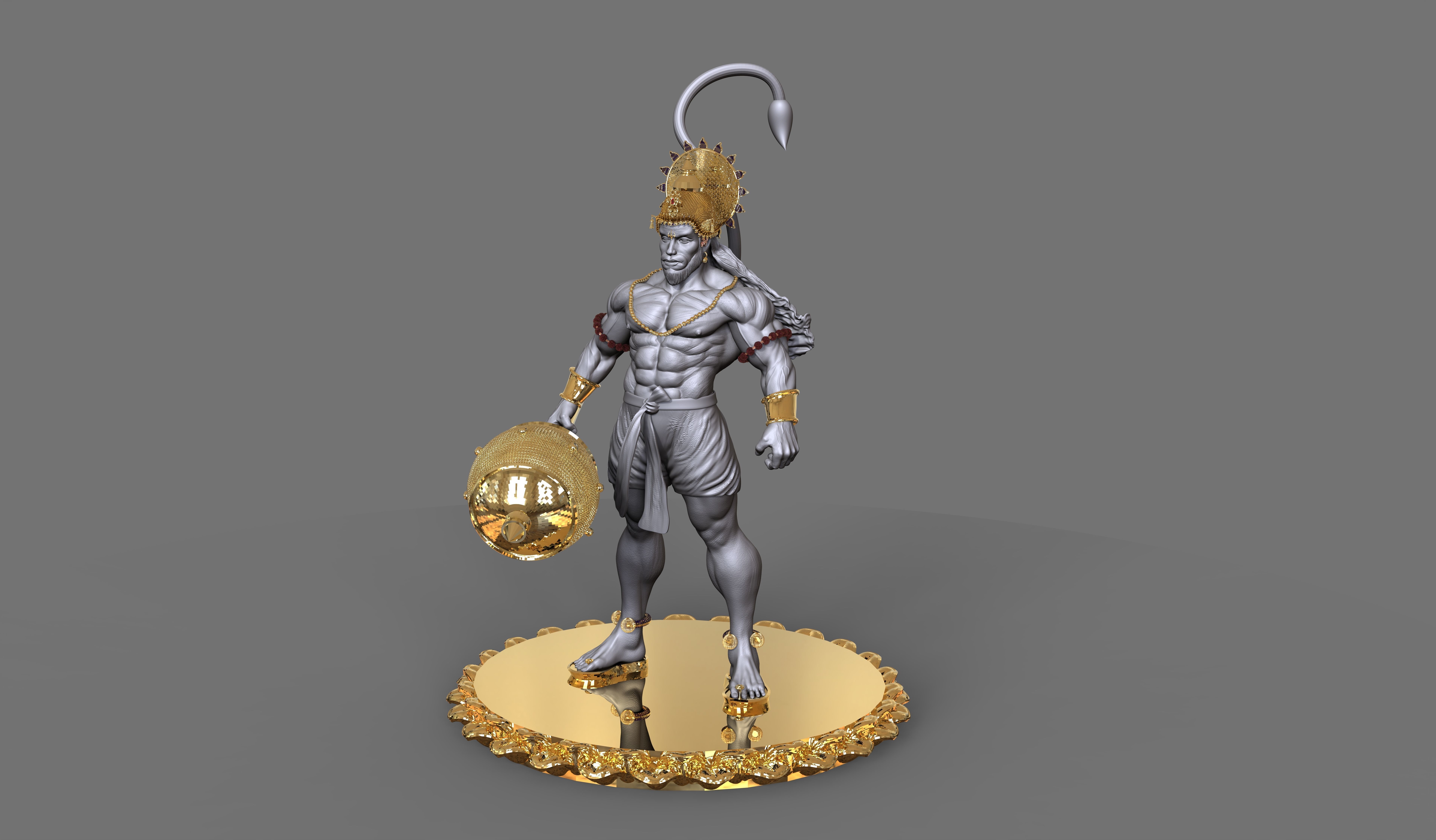 Hanuman ji 3D print model_5
