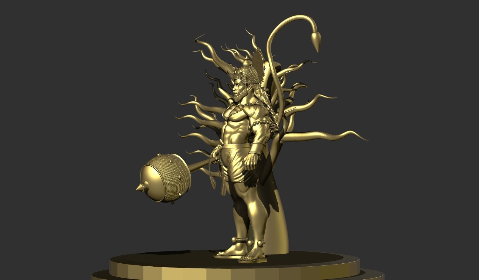 Hanuman ji 3D print model_10