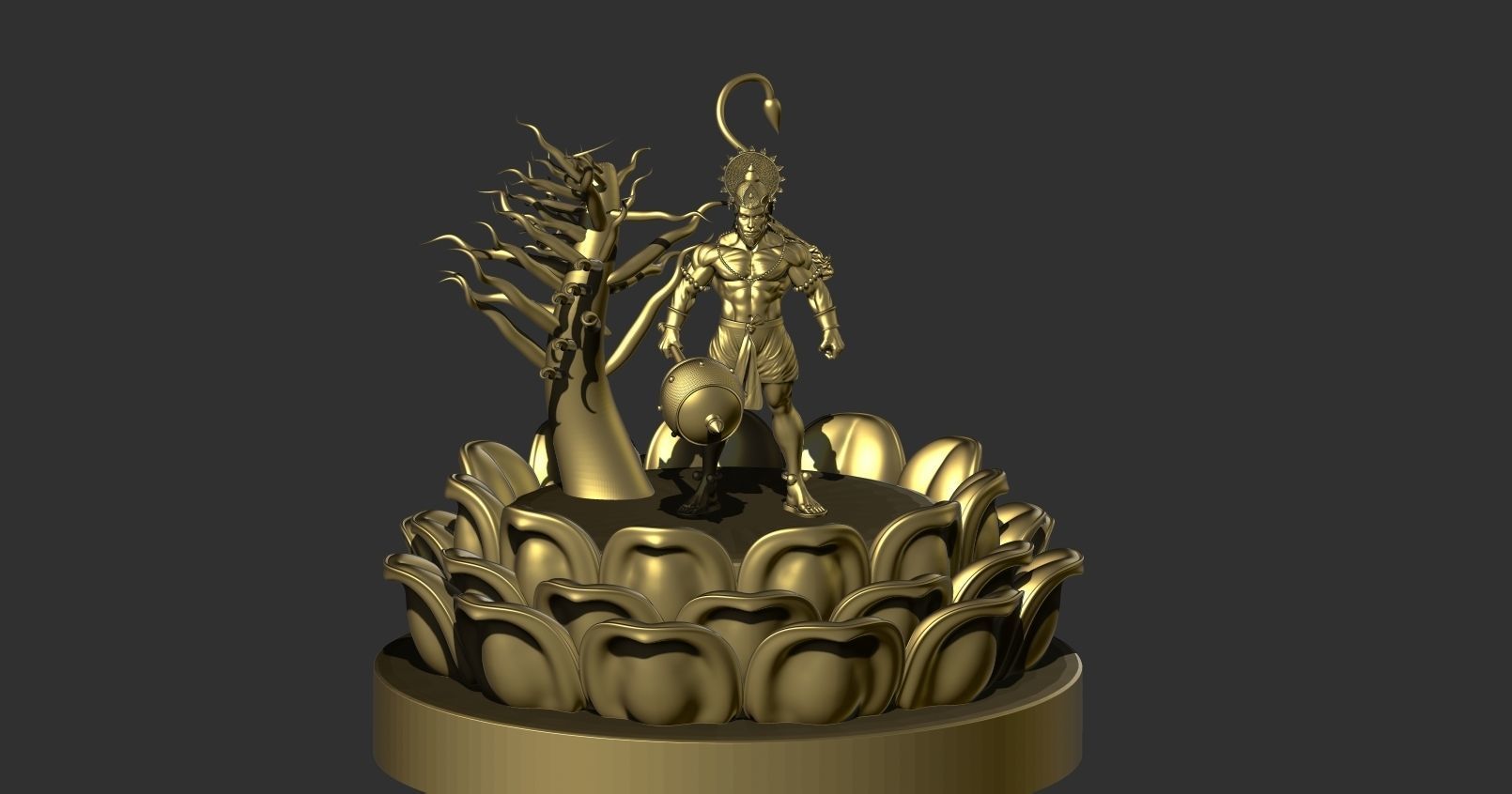 Hanuman ji 3D print model_11