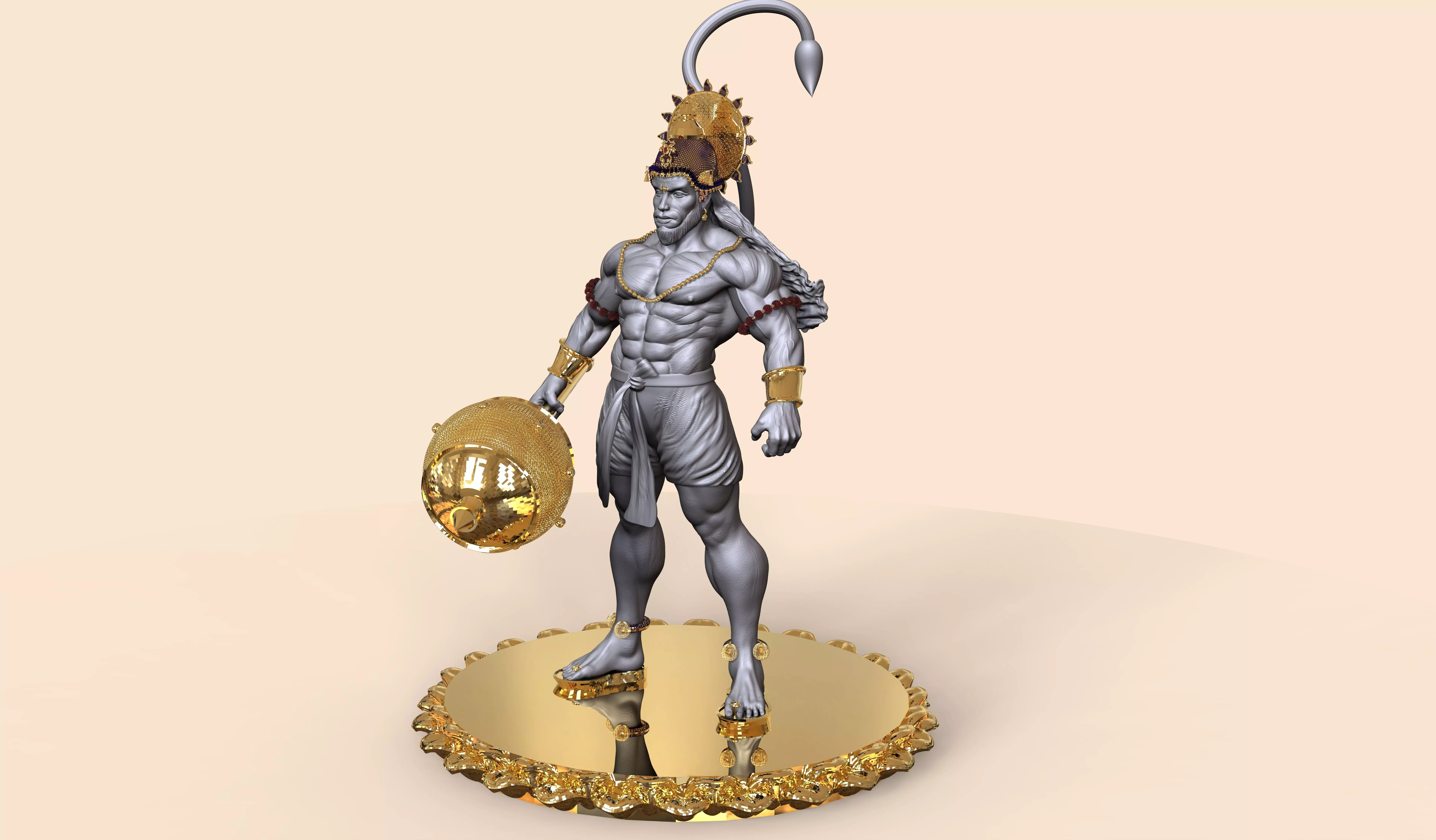 Hanuman ji 3D print model_0